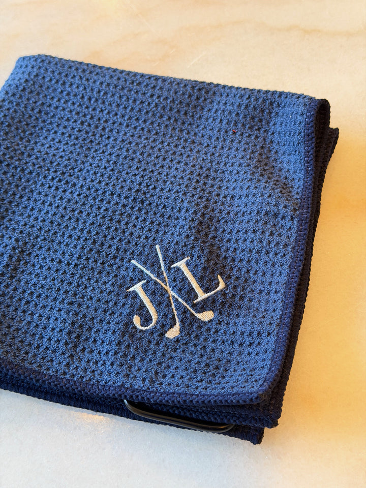 Golf Towel - Corner Monogram