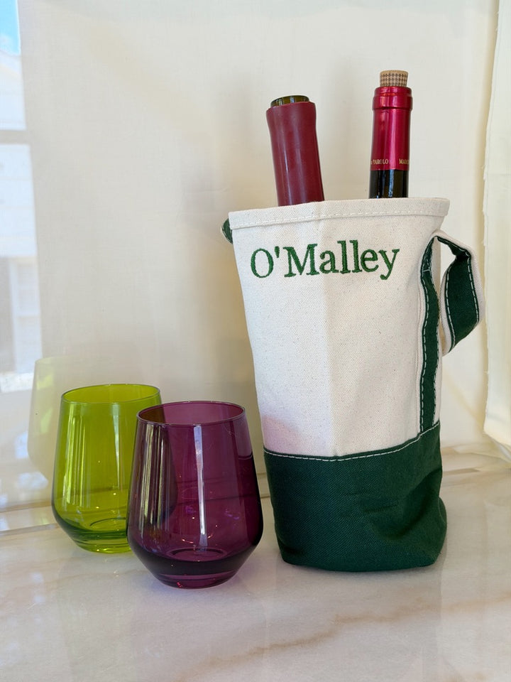 2- Bottle Canvas Wine Gift Host Bag