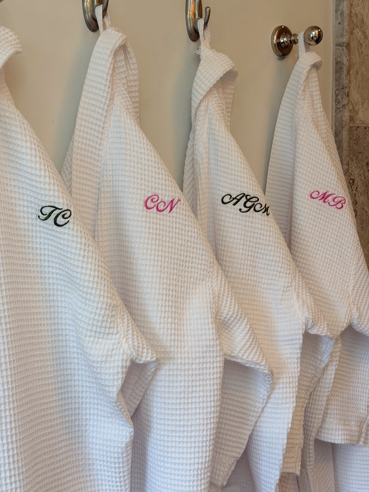 Custom Cotton Waffle Robe