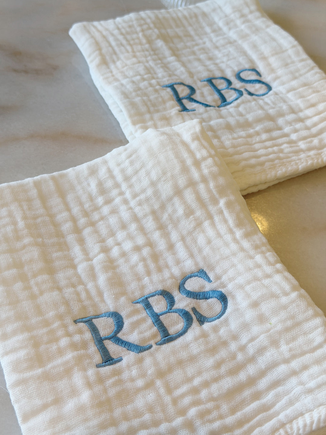 Monogrammed Burp Cloth