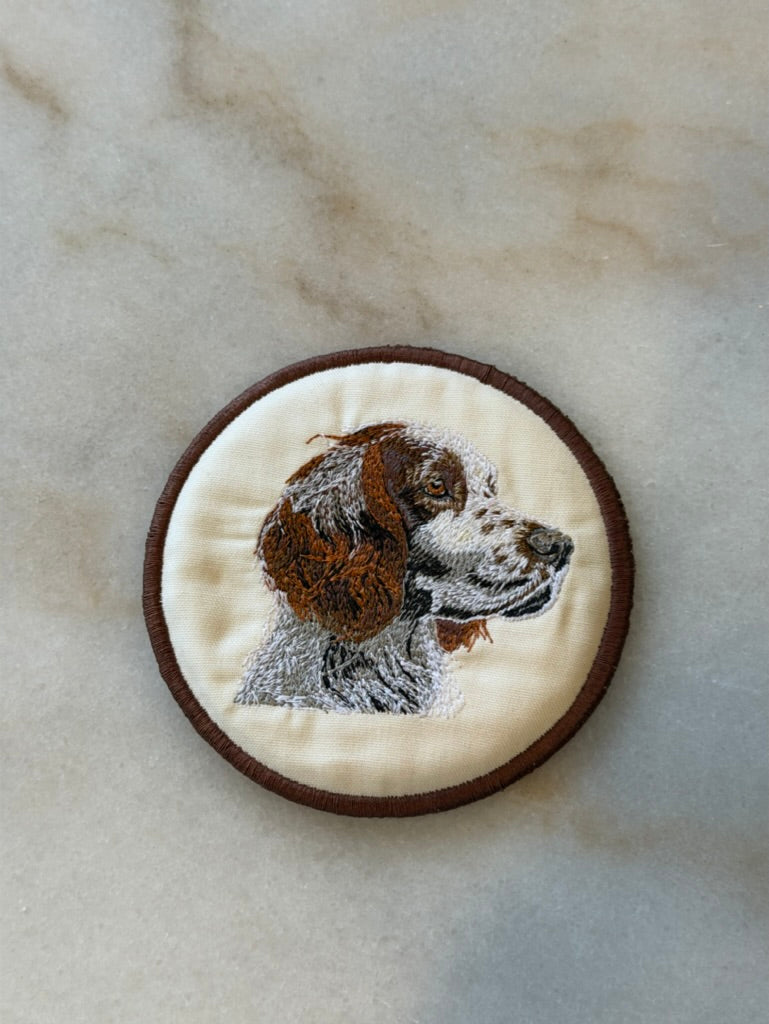 Puppy-Love Custom Embroidered Coasters