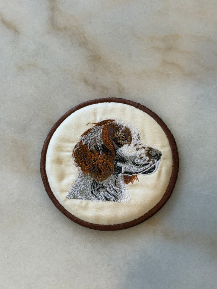 Puppy-Love Custom Embroidered Coasters