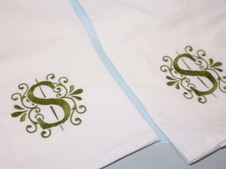Monogrammed Tea Towels