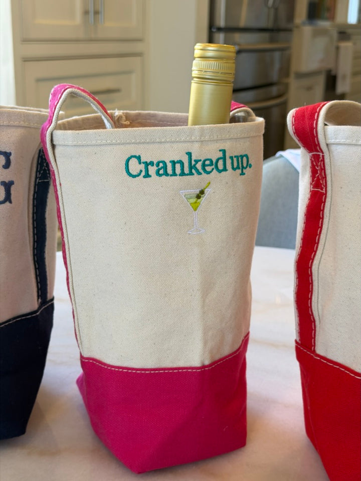 2- Bottle Canvas Wine Gift Host Bag