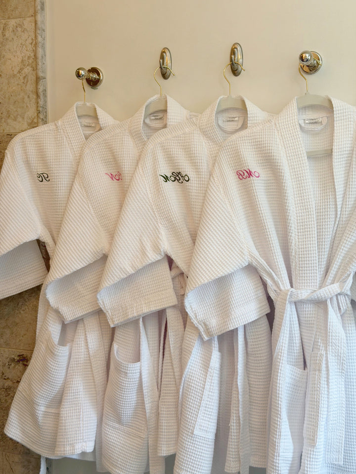 Custom Cotton Waffle Robe