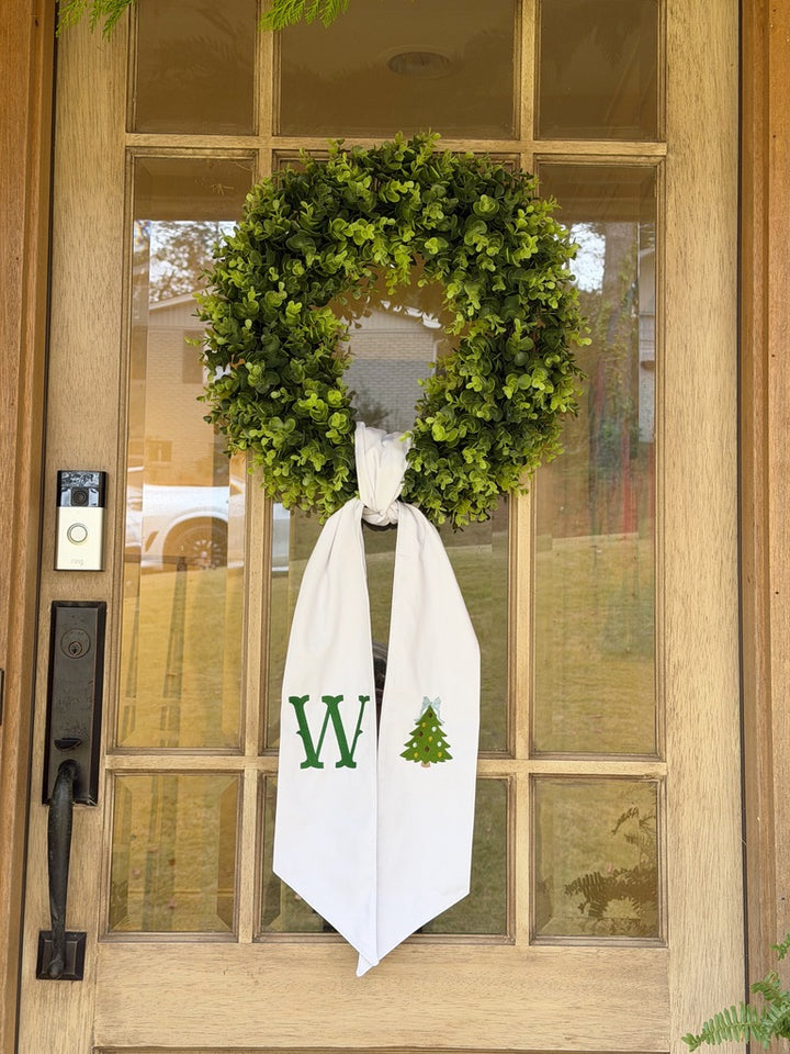 Wreath Sash + Fabric Backing (Long - 5” W x 64” L)