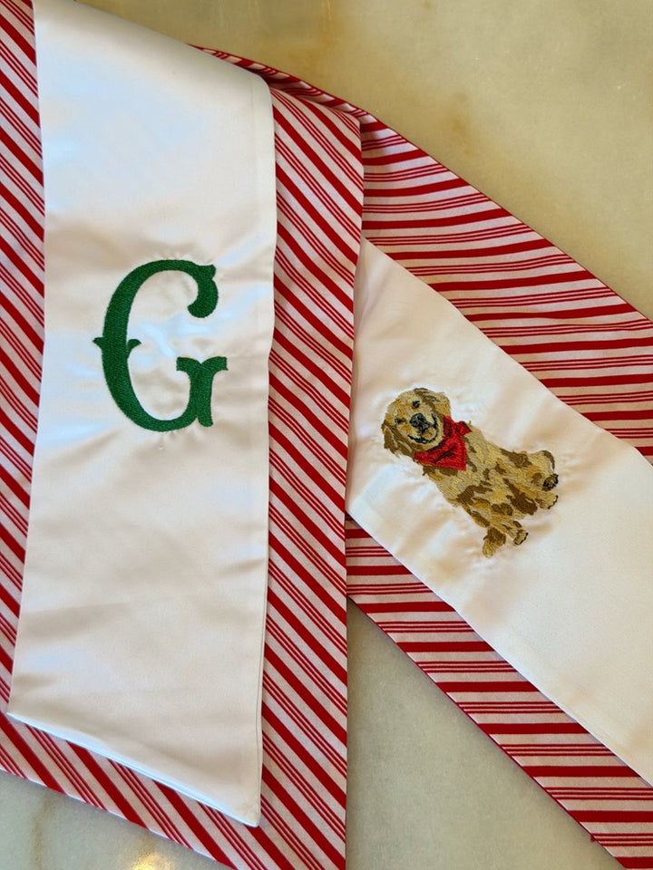 Wreath Sash + Fabric Backing (Long - 5” W x 64” L)