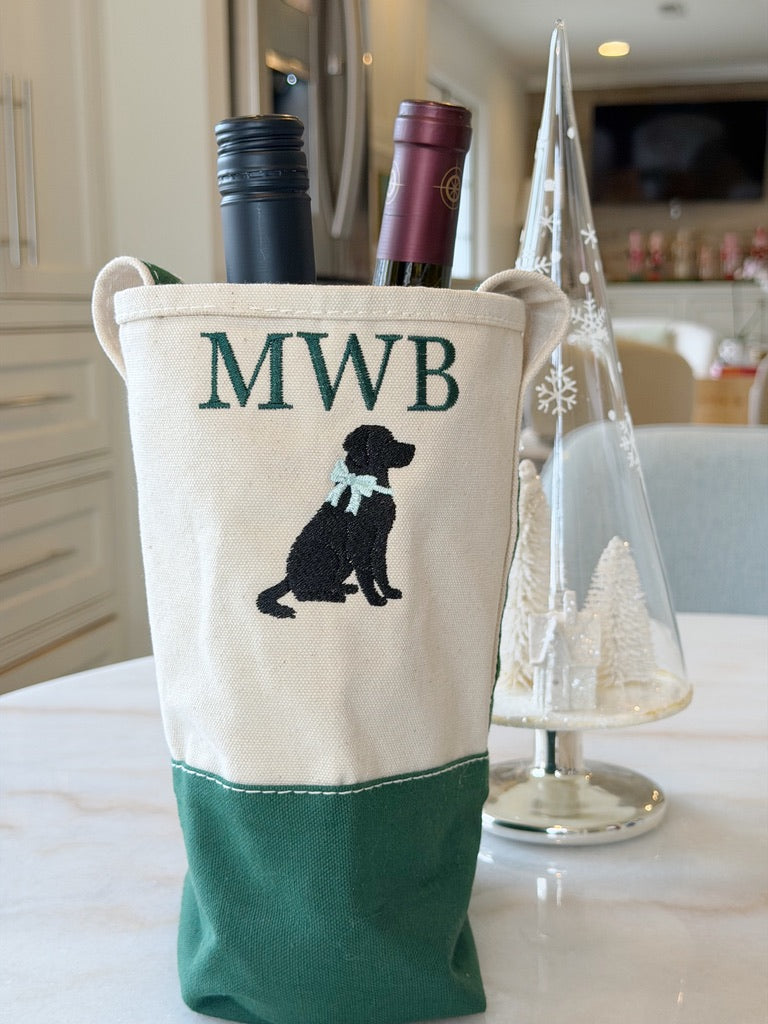 2- Bottle Canvas Wine Gift Host Bag