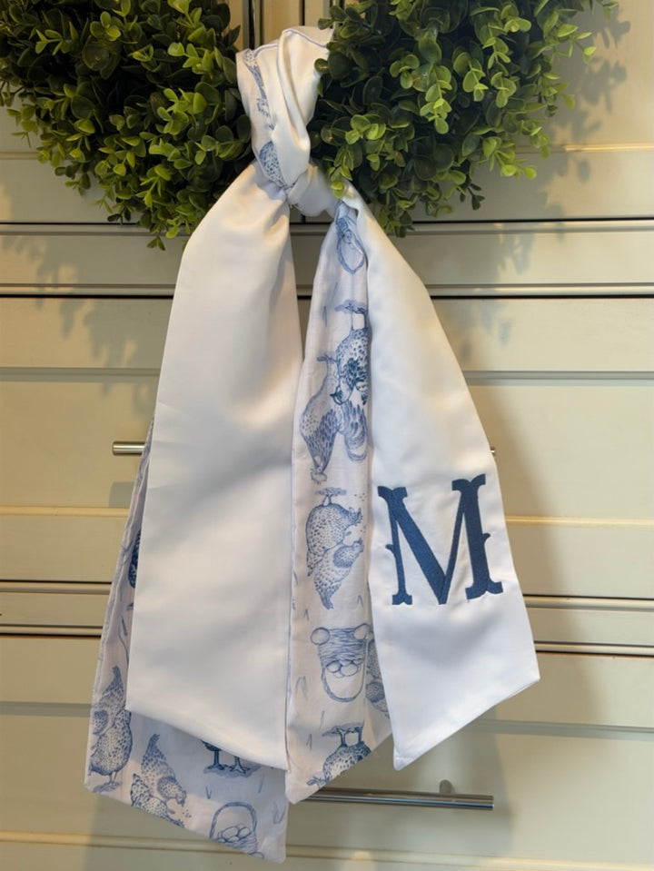 Wreath Sash + Fabric Backing (Long - 5” W x 64” L)