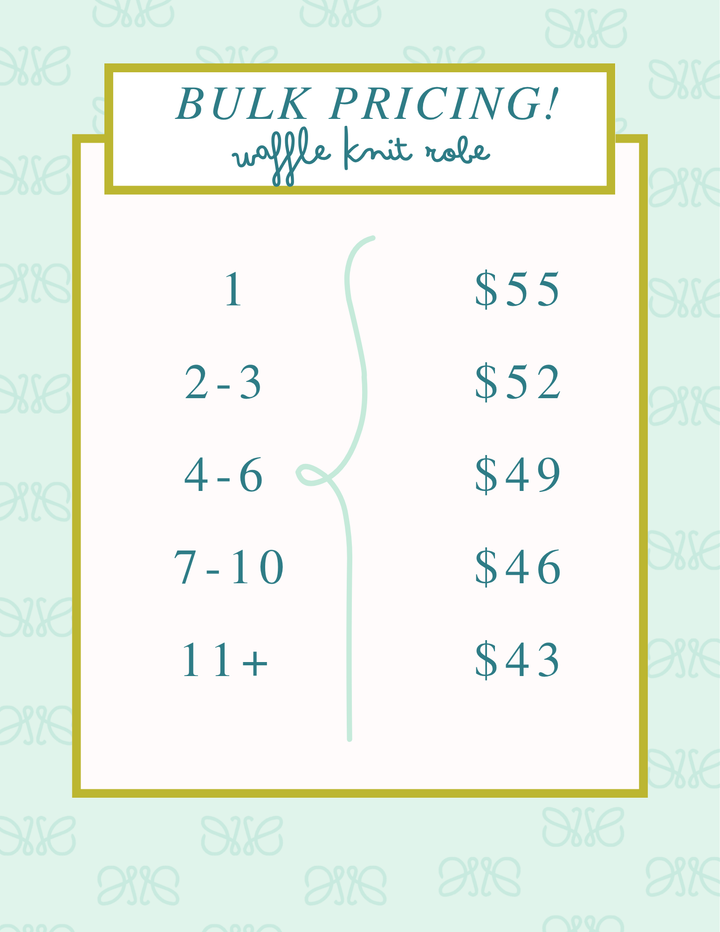 Monogrammed Cotton Waffle Robe