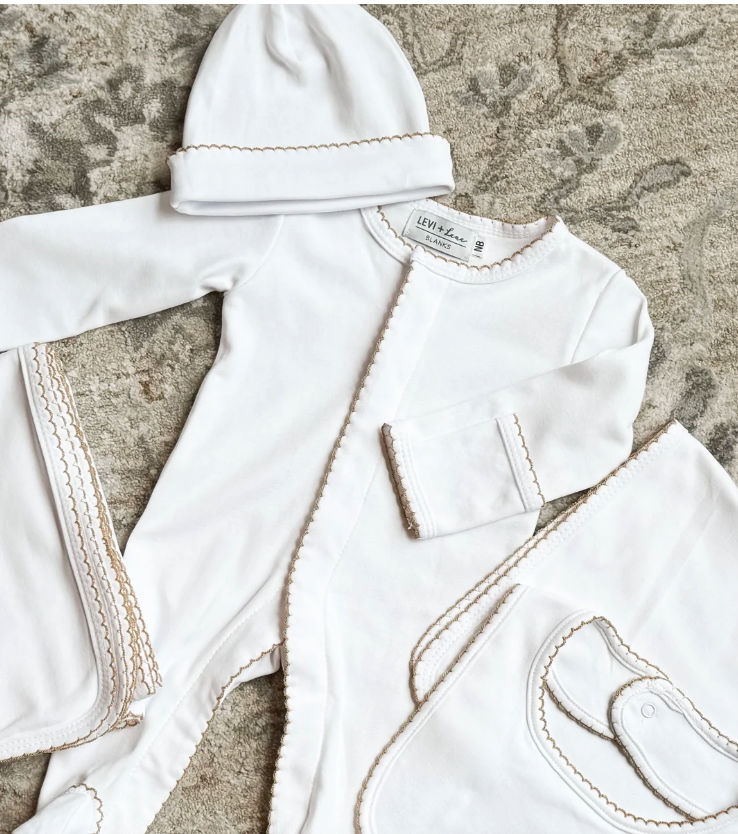 Picot Trim Infant Hat