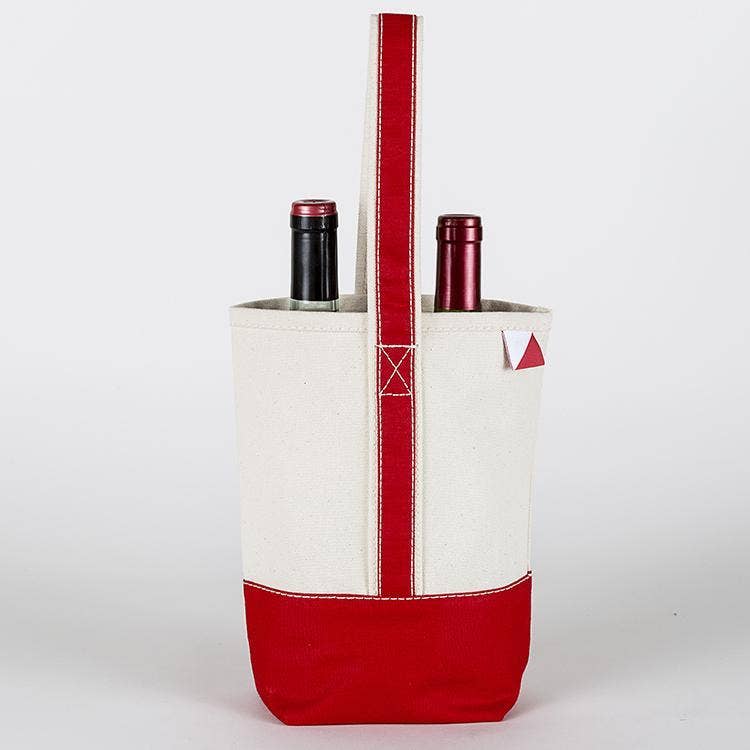 2- Bottle Canvas Wine Gift Host Bag